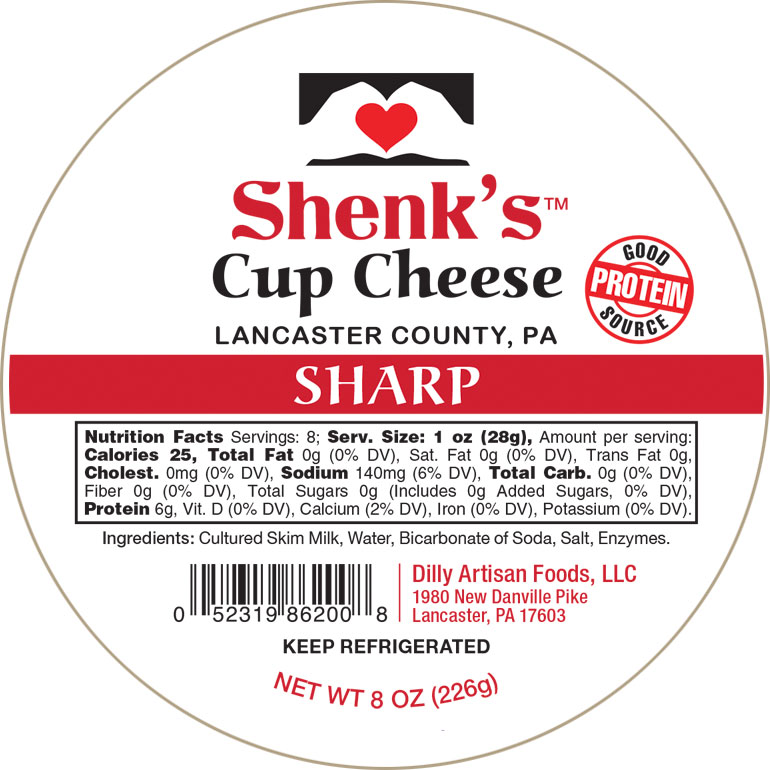 Shenk's Cup Cheese - Sharp